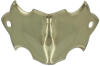 Brass Plated Trunk Knee Clamp with Scalloped Edges T-133
