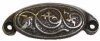 Cast Iron Bin Pull with Ivy Pattern BP-123