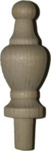 WD-102 Turned Hardwood Finial