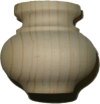 LF-112 Unfinished Pine Bunn Foot