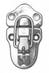 T-109N Small Trunk Drawbolt with Nickel Finish