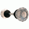 GDK-106 Set of Glass Knobs with Oil Rubbed Bronze Base