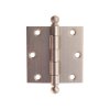 DH-101 Pair of 3" Door Hinges in Brushed Nickel