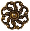BK-135D Brass Knob with Antique Finish