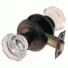 DS-121 Passage Glass Door Knobs Set in Oil Rubbed Bronze