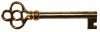 K-109 Key with Polished Brass Finish