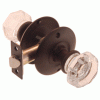 DS-114 Passage Glass Door Knobs Set in Bronze