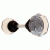 GDK-102 Set of Glass Door Knobs with Oil Rubbered Bronze Base