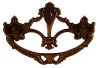 DP-118D Cast Brass Victorian Pull with Antique Finish