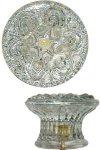 Colonial Floral Glass Knob - GK-102