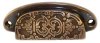 Cast Brass Bin Pull with Antique Finish - BP-101D