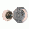 GDK-101 Set of Glass Door Knobs with Brushed Nickel Base