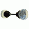 GDK-110 Set of Glass Knobs with Oil Rubbed Bronze Base