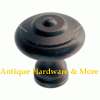 BK-153 Cast Iron Knob in Matt Black