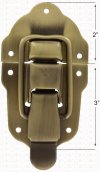 Large Draw Bolt with Antique Brass Finish T-202ANT