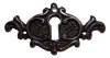 KH-106D Cast Brass Keyhole Cover with Antique Finish
