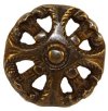 BK-107 Cast Brass Knob with Antique Finish