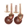 CT-108 -Pair of 1 1/4" Hardware Socket Casters