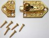 Ornate Cast Brass Cupboard Latch LCK-132