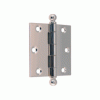 DH-103 Pair of 3" Polished Nickel Door Hinges