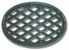 Cast Iron Lattice Trivet in Forest Green - TRVT-1102