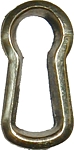 KI-101 Cast Brass Keyhole Insert