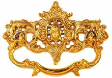 Load image into Gallery viewer, DP-116 Victorian Drawer Pull in Polished Brass-Antique Hardware &amp; More LLC