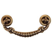 DP-131D Brass Vicitorian Pull with Antique Finish