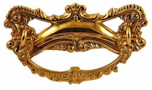 DP-146 Cast Brass Victorian Drawer Pull-Antique Hardware & More LLC