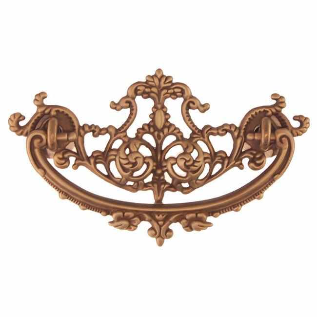 Victorian-Golden Oak Drawer Pull Antique Finish-Antique Hardware & More LLC